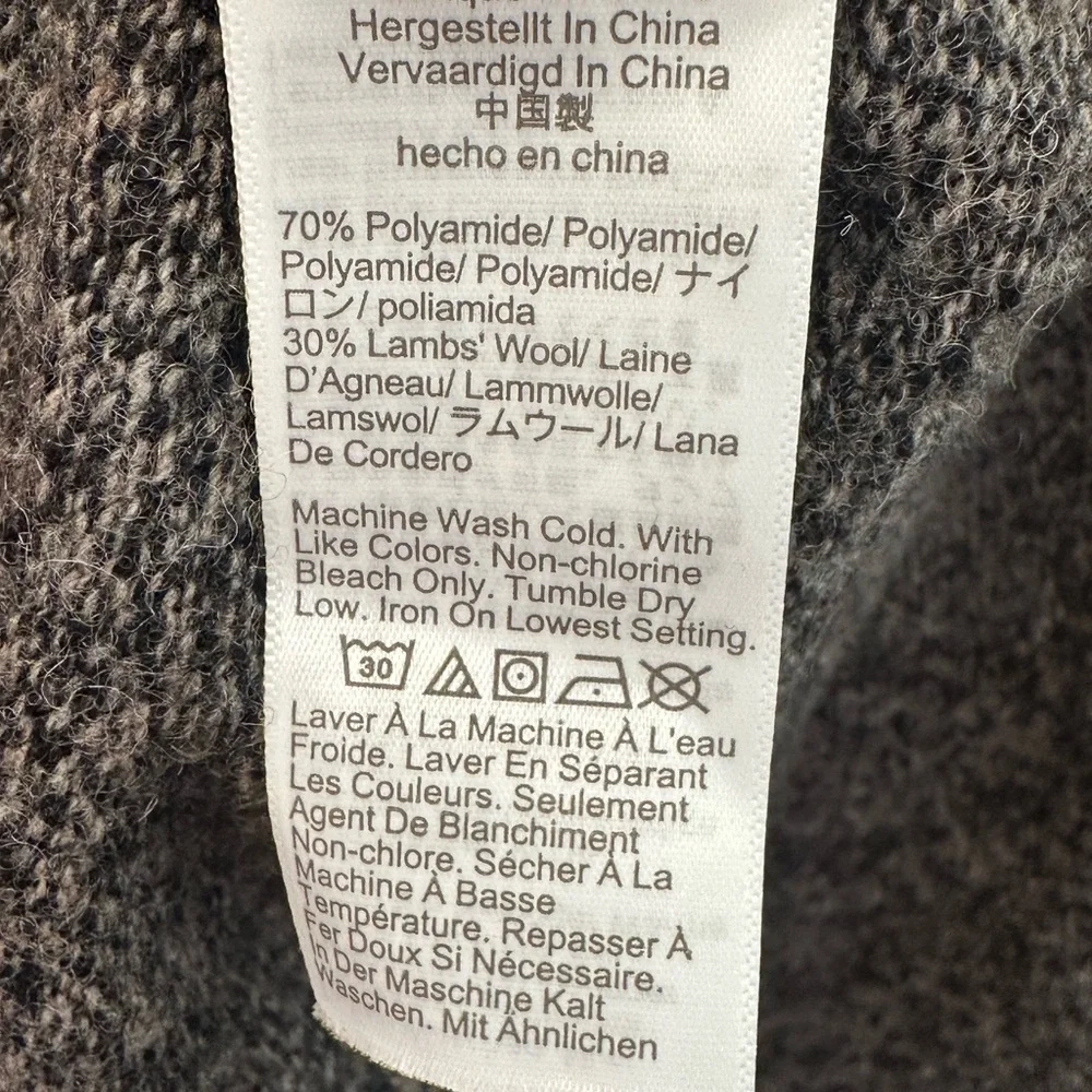 J.Crew Men's Wool Blend Crewneck Sweater Large Marled Brown/Grey